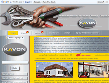 Tablet Screenshot of kavon.cz